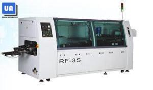 China 300mm PCB Lead Free Wave Soldering Machine 320kg Solder Pot RF-3S factory