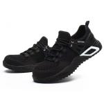 Fly Knitting Safety Shoes For Women Lightweight Steel Toe Shoes