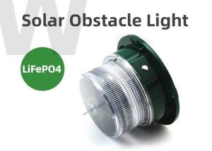 China TFS1803 LED Solar Aviation Light For Tower Crane ICAO Red Green For Construction Areas factory