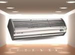 White Low Wind Resistance Electric Warm Air Curtain Heater 180cm / 150cm