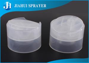 China Double Deck Flip Top Plastic Caps Cosmetic Bottle Caps 24-410 Transparent Color factory