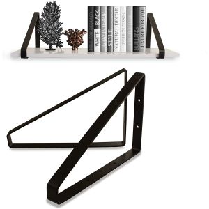 8 Metal Wall Brackets Steel Triangle Bracket Garage Workshop Home Shelf Bracket Industrial Shelf Supports