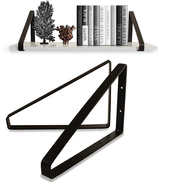 China 8" Metal Wall Brackets Steel Triangle Bracket Garage Workshop Home Shelf Bracket Industrial Shelf Supports factory