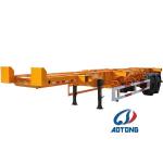 Mechanical Suspension Tri-Axle Skeleton Semi Trailer for Construction Site and
