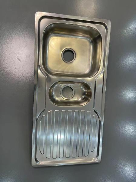Commercial Kitchen Sink With Drainboard Customized Sink Dimensions Rear Drain
