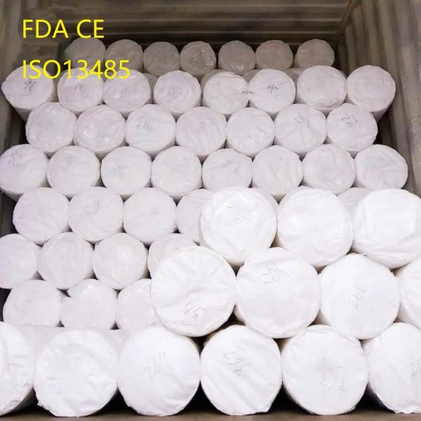 White Sterile 100% Cotton Absorbent Gauze Roll Jumbo Gauze Roll For South Africa