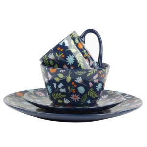 China Customized Stoneware Dinnerware Sets , Kitchen Dinnerware Sets For 4 Persons factory
