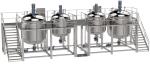 Hydraulic Lifting Liquid Detergent Mixer Machine Including Vacuum System