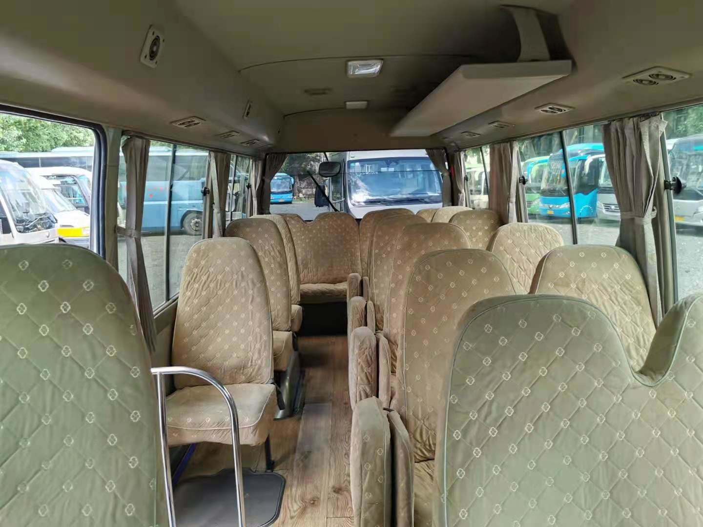 23 Seats Used Coaster Bus Used Mini Bus Toyota Coaster Bus With 3RZ Gasoline Engine 2012 Year Left Hand Steering