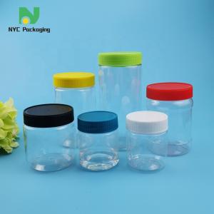 China 360ml 450ml 600ml Plastic Food Jars Peanut Butter Container factory