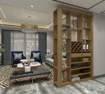 Divider Cabinets of living room custom furniture wine storage racks and pantry