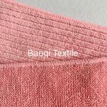 Pink 2 layers thick twist solid microfiber dish rags， tea towels wipes,single