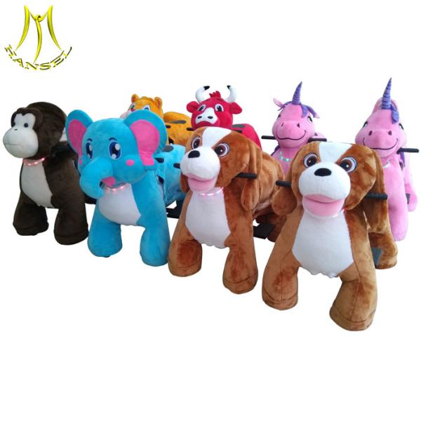 Hansel amusement park outdoor toy stuffed animal ride electric animal scooter