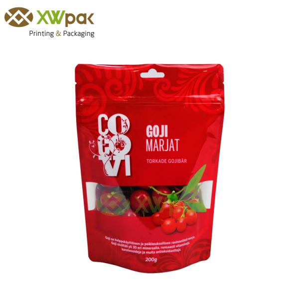 Custom Printing Plastic Packaging Aluminum Foil Bag Stand Up Zipper Bag with