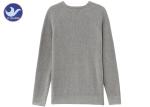 Pointelle Men's Knit Pullover Sweater Cotton Round Neck Thermal Garment Anti -