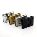Brushed Nickel Finish Black Matte Shower Room Bathroom Hinge for Glass Door