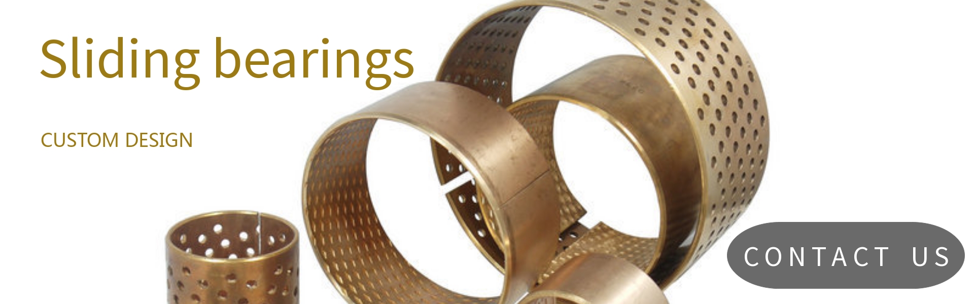 sliding bearings wrapped bronze bushing  Material CuSn8 with indented inside surface