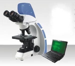 Trinocular Stereo Laboratory Biological Microscope With 3.2X Photo Eyepiece