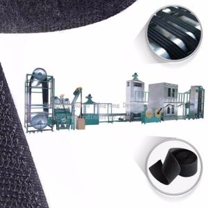 High Output Hook And Loop Machine with 220 mm Glued Ribbon Width and 130°C ~150