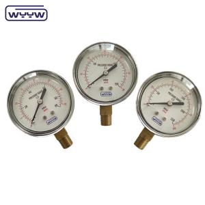 China 63mm Capsule Bellows mbar Durable Excellent Atmospheric Compound Bellows Pressure Gauge factory