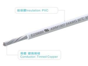 China 610m Solid PVC Insulated Copper Wire UL1007 Electric Hook Up Cable factory