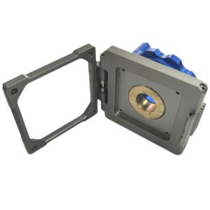 Gray Blue Custom BGA Socket Housing KR-6573-SP Custom CNC Machined Metal