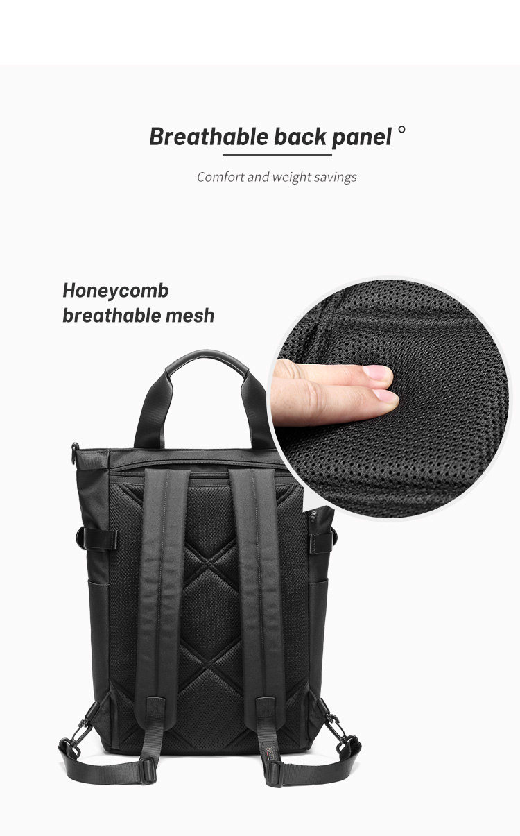 Interior Slot Pocket Anti Theft Men Business Backpack 20L To 35L