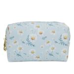 PU Material Cosmetic Toiletry Bag Zip Up Makeup Bag Nordic Simplicity