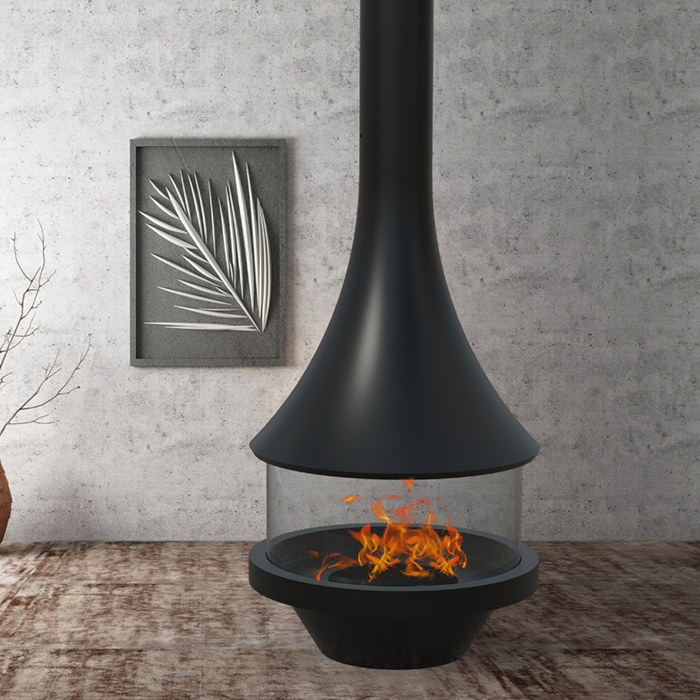 freestanding fireplace