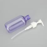 24mm Caliber Round PET Pump Bottle with Screen Printing/Hot Stamping in Pink