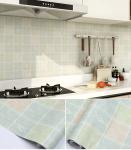 Modern Tile Mosaic Ceramic Wallpaper Roll for Kitchen Cupboard Cabinet Furniture