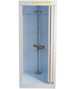 China PP Anti-corrosion emergency shower room , eyewash Room Eyewash machine stainless steel Emergency body shower Room factory