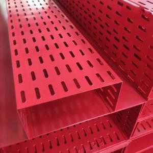 China 200x400mm Powder Coated Perforated Cable Tray 1.0-3.0mm Thickness for Wire Organization factory