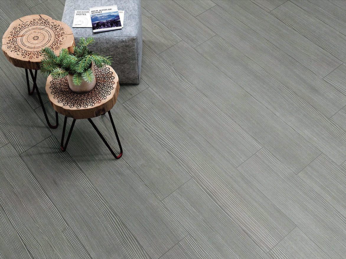 ISO13006 200x1200mm White Wood Effect Floor Tiles Modern Rustic Hotel 1000SQM
