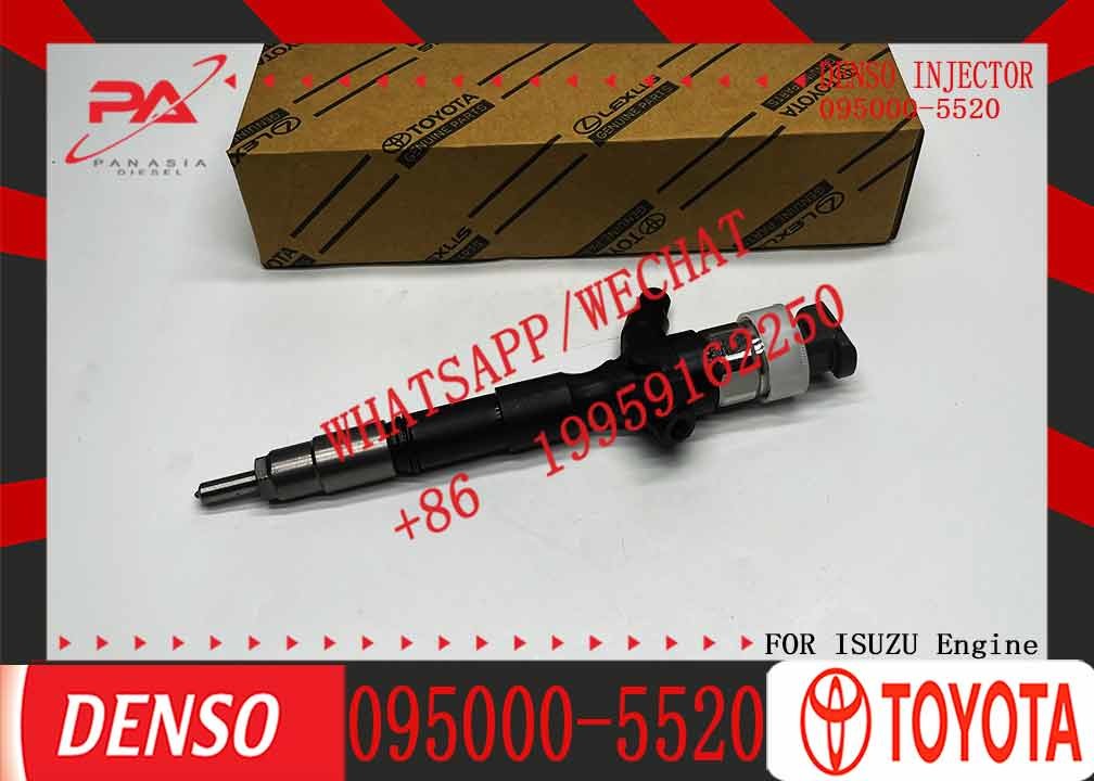 2KD New Diesel Common Rail Fuel Injector 095000-5520 Nozzle Injector 095000 5520 0950005520 for Toyota Hilux