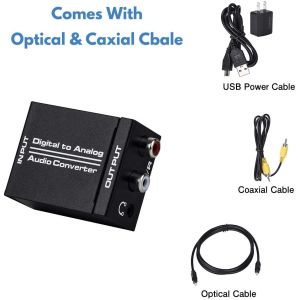 China Optical SPDIF Toslink Coaxial Digital To Analog Audio Stereo L/R Jack DAC Converter 3.5mm on sale China Optical SPDIF Toslink Coaxial Digital To Analog Audio Stereo L/R Jack DAC Converter 3.5mm on sale