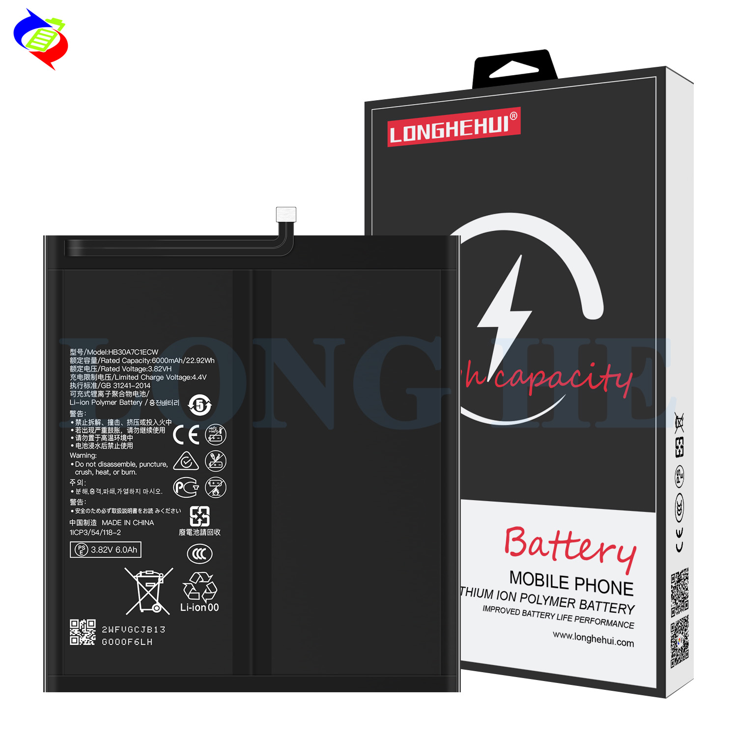 OEM Battery HB30A7C1ECW for Huawei MediaPad M6 8.4 Tablet 6000mAh 0 Cycle Original 1 1