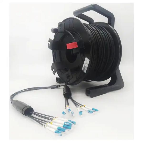 500 Meter Industrial Automatic Cable Reel Emergency Indoor Outdoor Fiber Optic