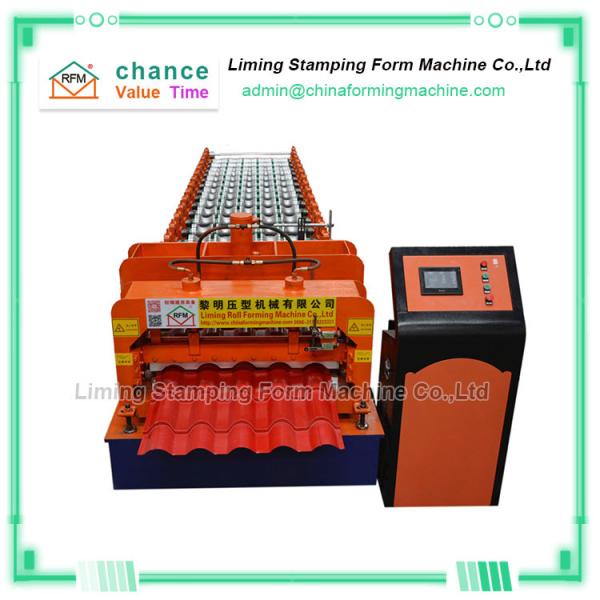 China Gi Concrete Tiles Making Machine , HRB90 Metal Roofing Machine factory