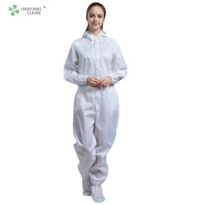 China White Protective Coverall Suit Esd Protective Clothing For ESD Work Shop factory