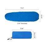 Inflatable Outdoor Sleeping Pad 190 X 58cm Backpacking Sleeping Pad Ultralight
