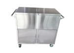 Medical Trolley Two Door Stainless Steel Case Carts For CSSD