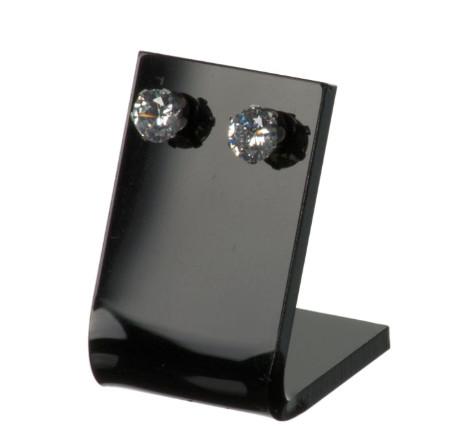 Flower Shape Acrylic Jewellery Display Stands / Earring Display Stand Black
