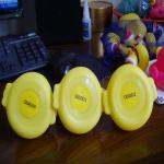 River Racing Pink Personalized Floating Rubber Ducks , Weighted Plastic Ducks PH
