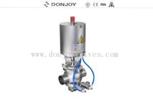 China E-C Welding DN100 SS316L Double Seat Mixproof Valve factory