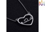 OEM ODM Free Engraving Stethoscope Heart Pendant