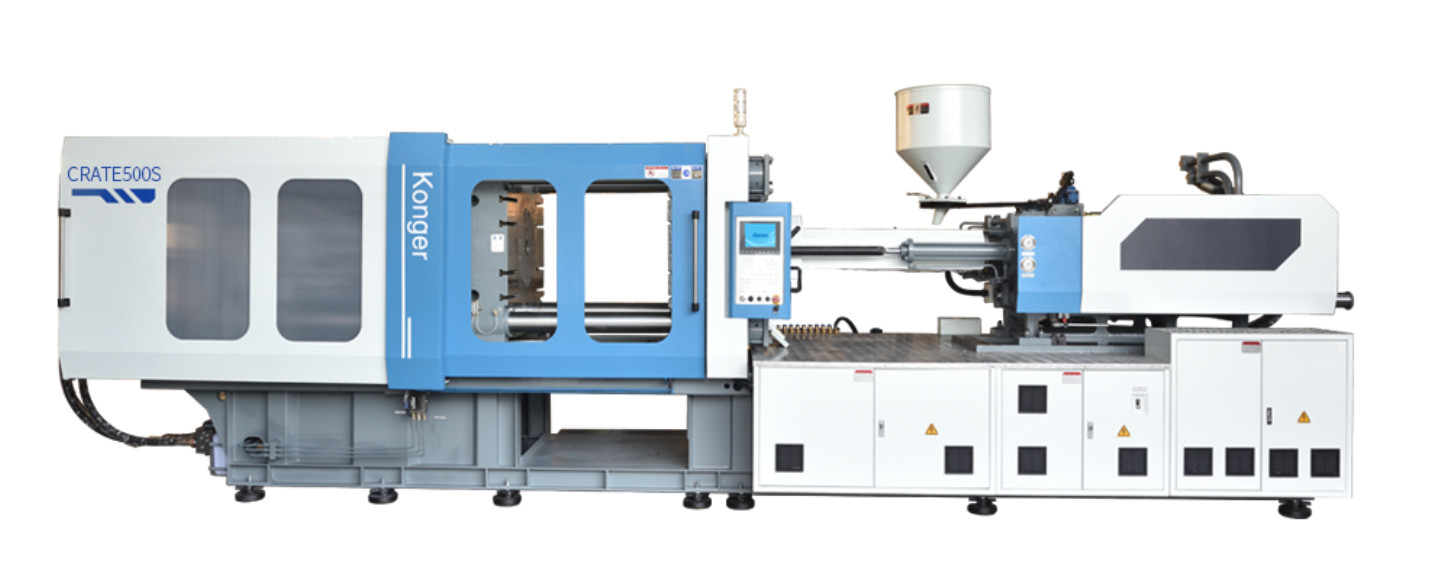 China Plastic Crate Injection Molding Machine Two Color 500S Servo System factory