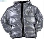 Winter Kids Lightweight Down Jacket , Plain Dyed Hooded Waterproof Puffer Coat