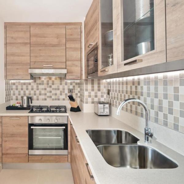 Custom Kitchenette For Hotel Small Wooden Cupboard All In One Kitchen Unit