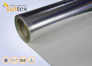China 0.65mm Foil Aluminized Fiberglass Fabric Flame Resistant Fabric Fiber Glass Safety Apron factory